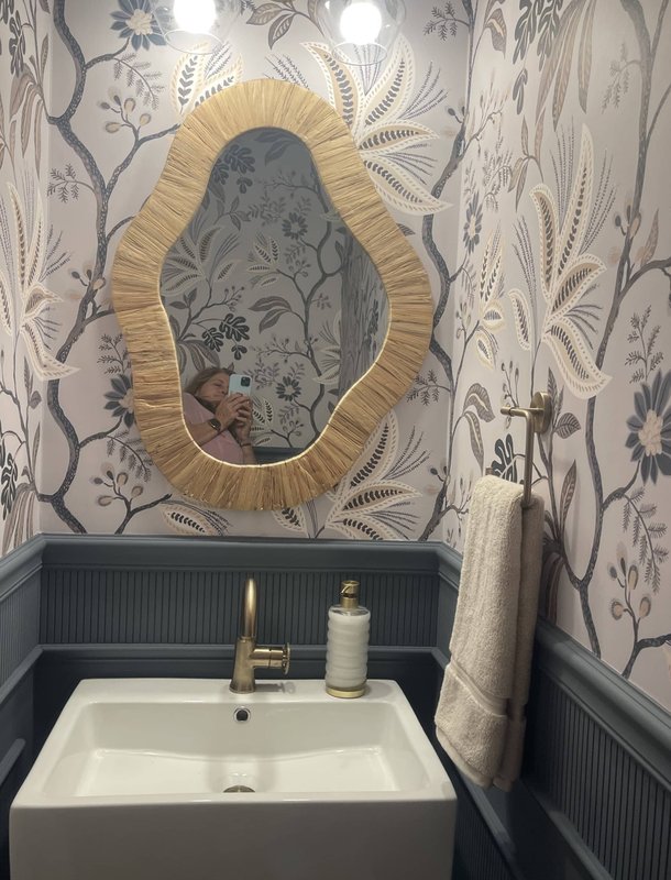 Bathroom vanity and tile installation